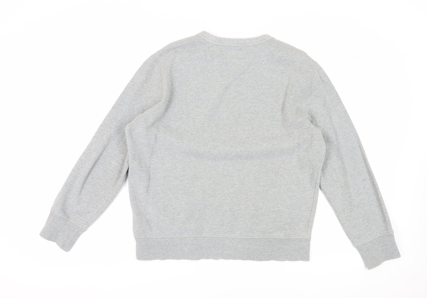 Converse Men's Grey Pullover Sweatshirt M - Crew Neck Fleece