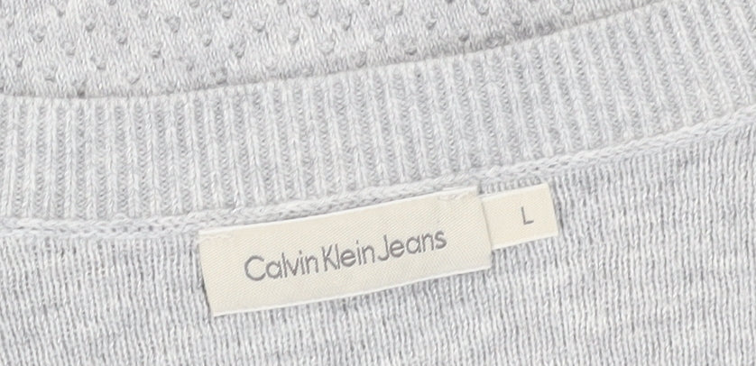 Calvin Klein Women's Blue Pullover Jumper Size L
