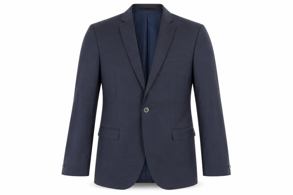 Mens 40 Chest Regular T.M.Lewin Blue Two-Button Blazer