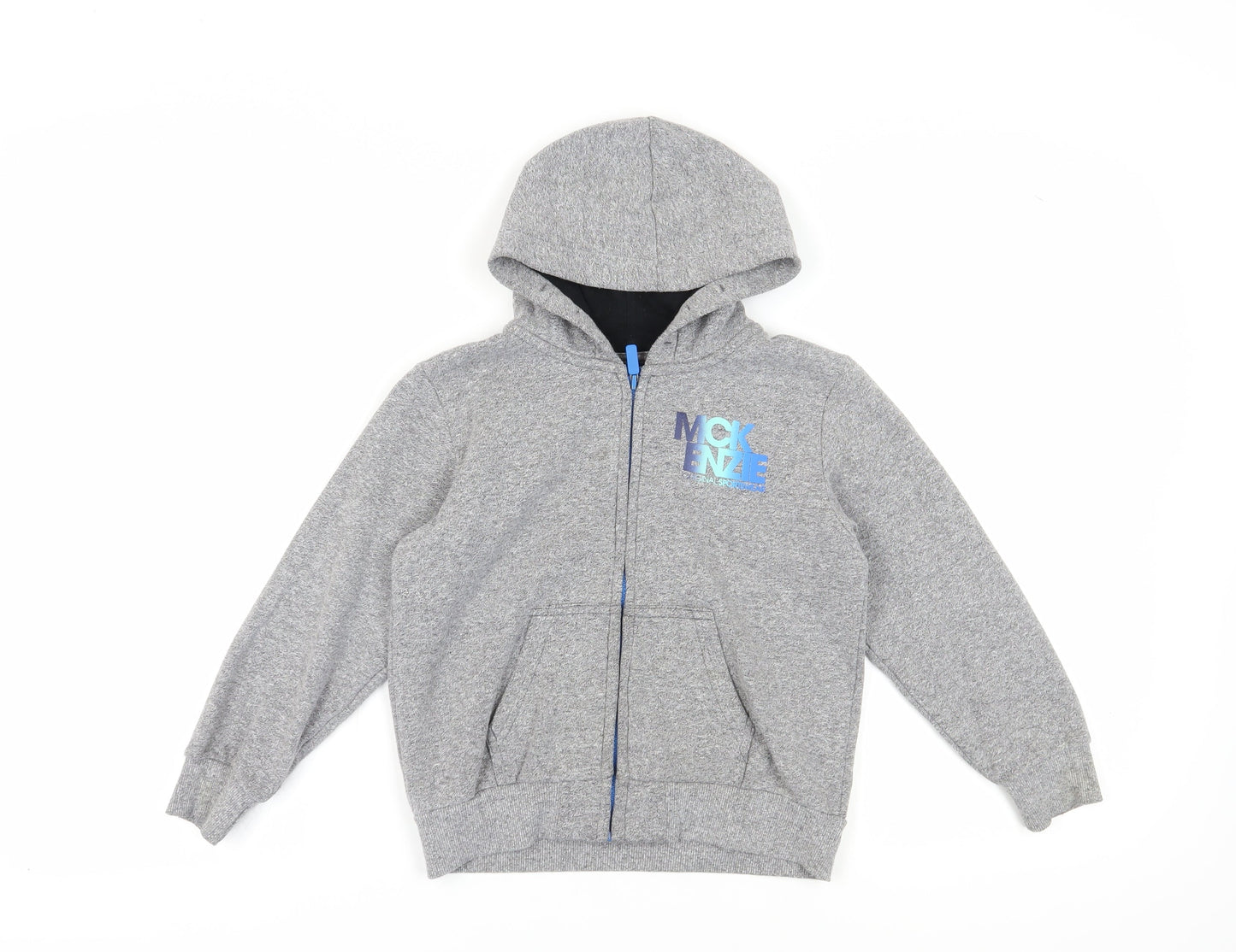 McKenzie Boys Grey Full Zip Hoodie 7-8 Years