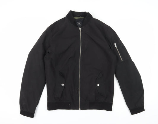 Jack & Jones Men's Black Bomber Jacket M