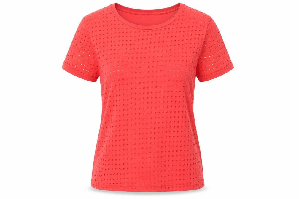 Womens UK Size S Bench Red Cotton Blend T-Shirt