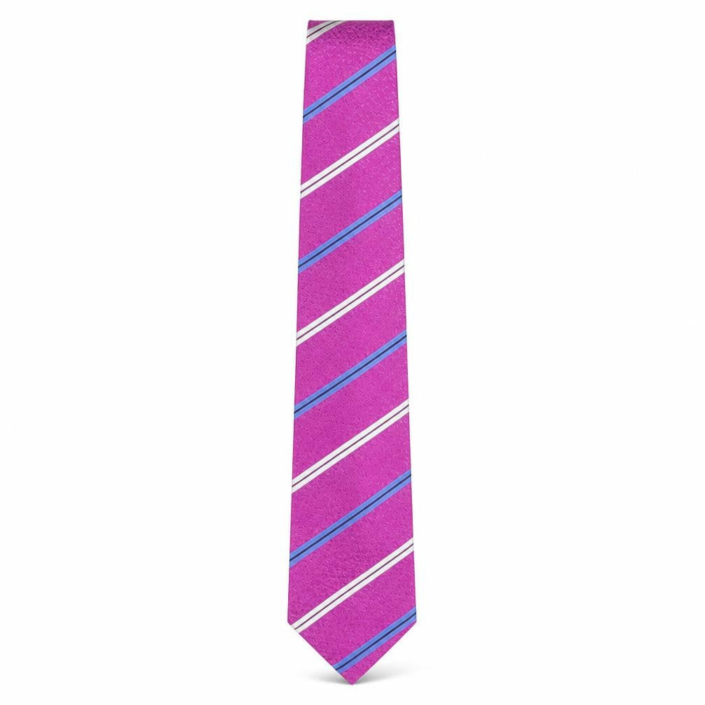 Jeff Banks Men’s Purple Striped Silk Tie