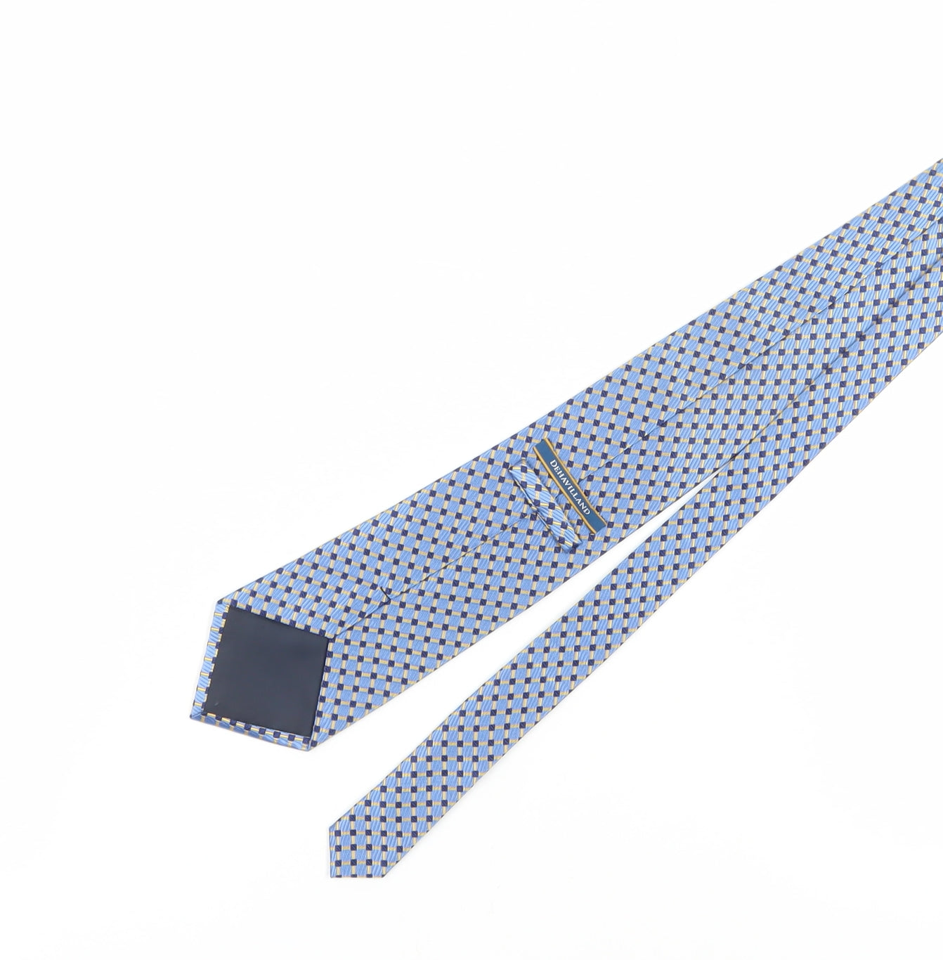 DeHavilland Men's Blue Silk Plaid Tie