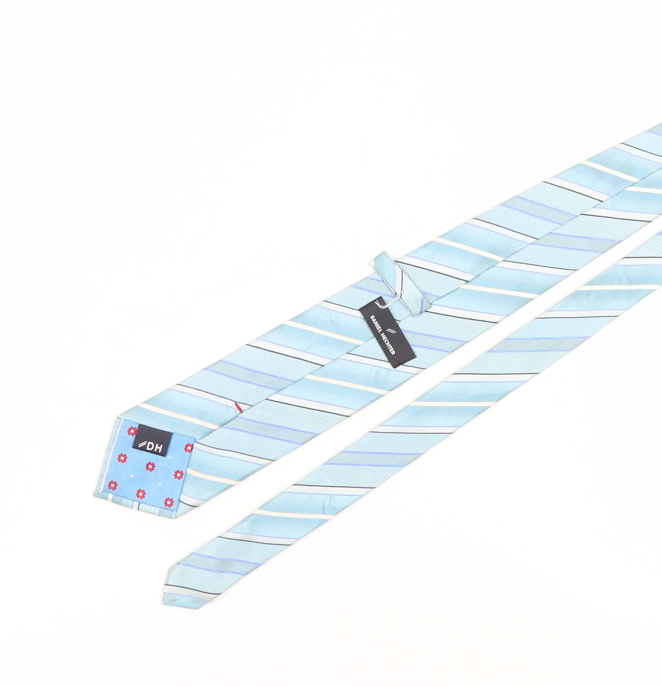 Daniel Hechter Men's Blue Striped Silk Tie