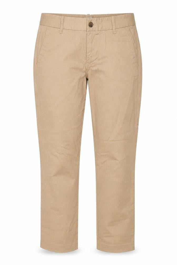 Front view of J.Crew Women's Beige Chino Trousers, size 4