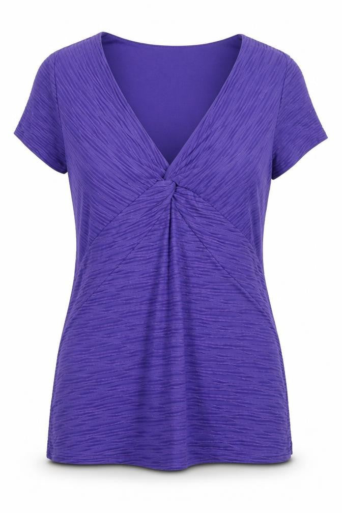 Per Una Women's Purple V-Neck T-Shirt Size 2