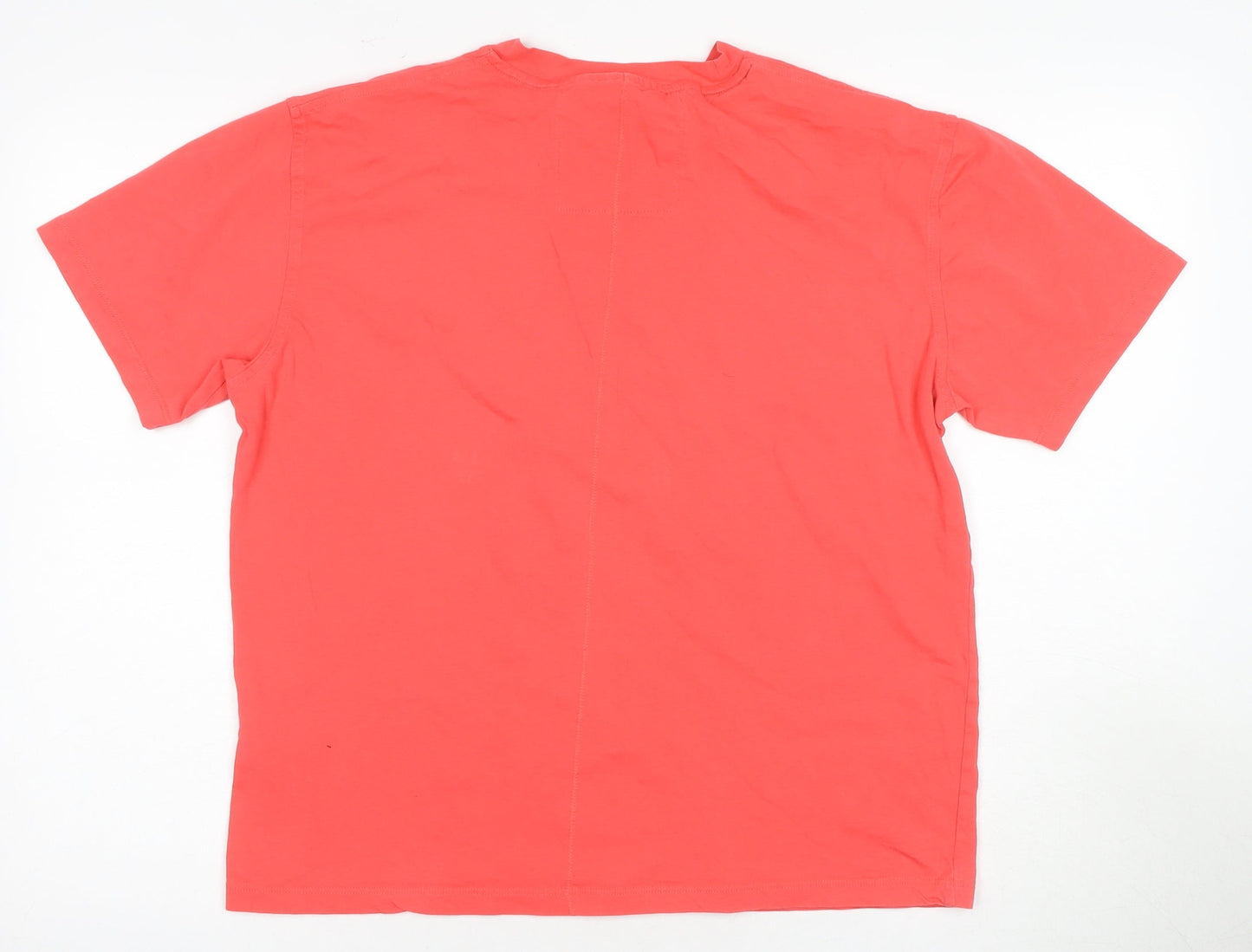 Kurt Muller Men’s Red Cotton T-Shirt, L, Solid Logo