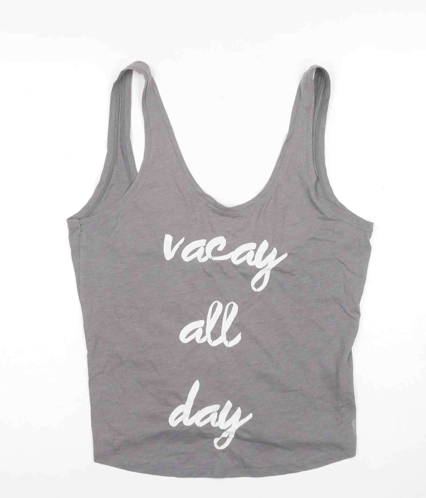 Victoria's Secret Grey Women's Tank Top M - Cotton Blend