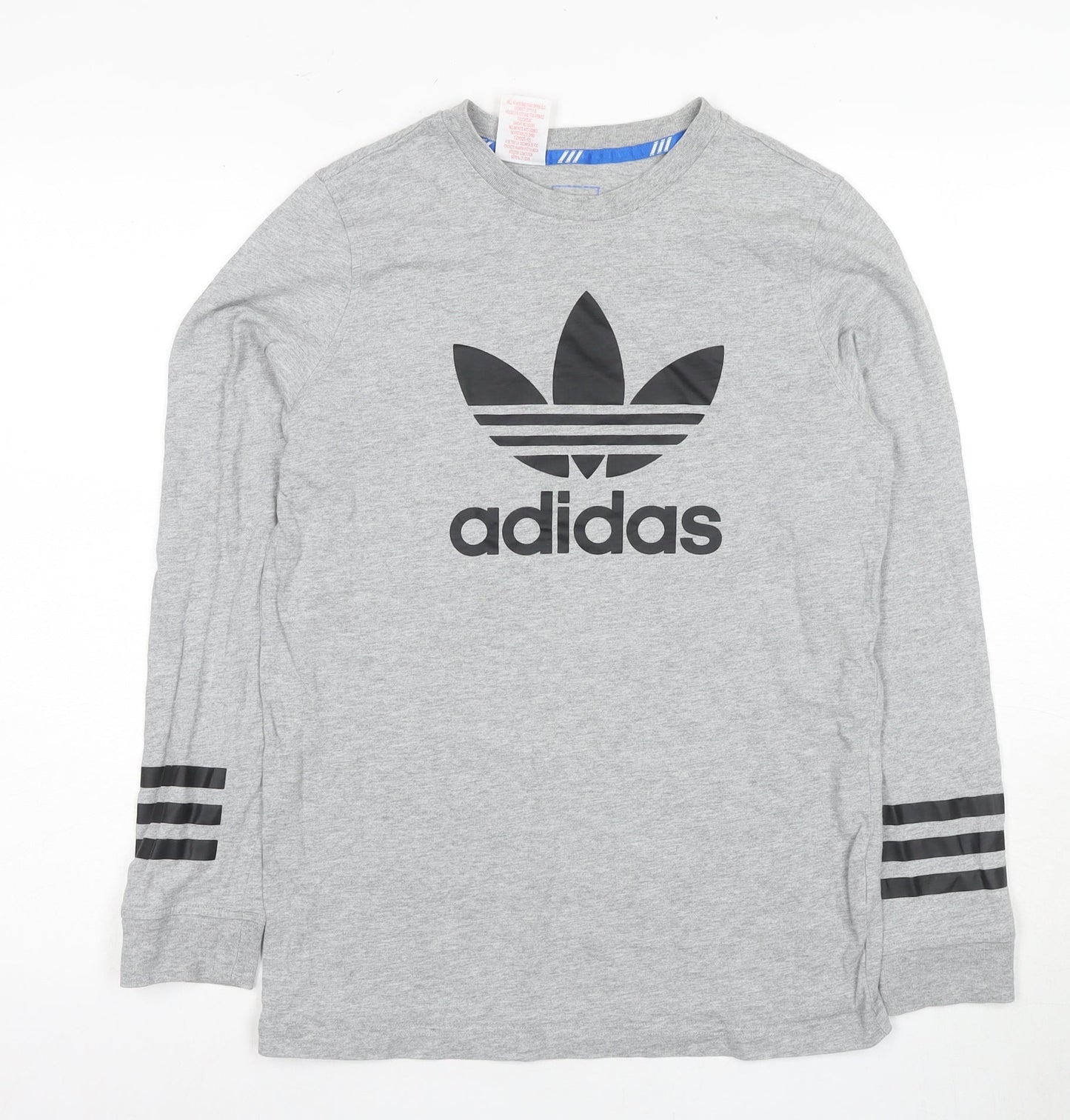 Adidas Unisex Grey Long Sleeve Jersey T-Shirt