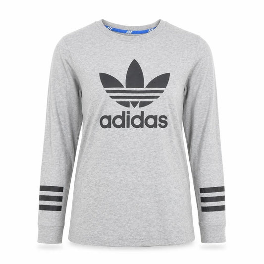 Unisex Adultss UK Size 8 adidas Grey Cotton T-Shirt