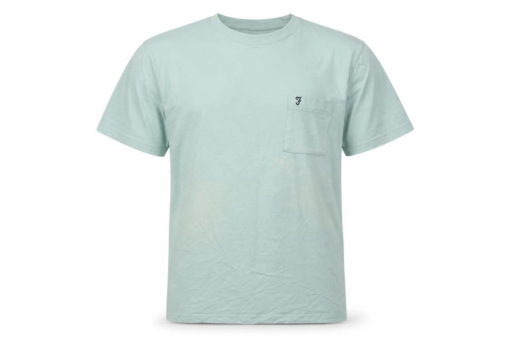 Farah 1920 Men's Green Cotton T-Shirt, Size L