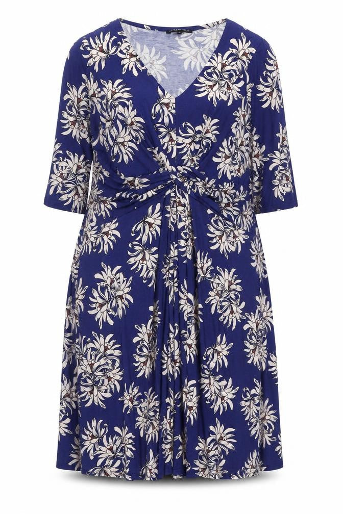 Anya Madsen Women's Blue Floral Shift Dress Size 18