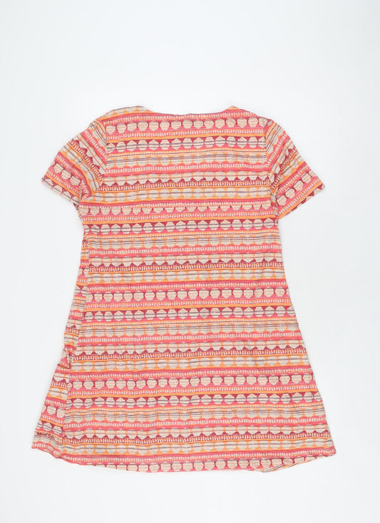 Weird Fish Women's Multicoloured Short Sleeve Dress