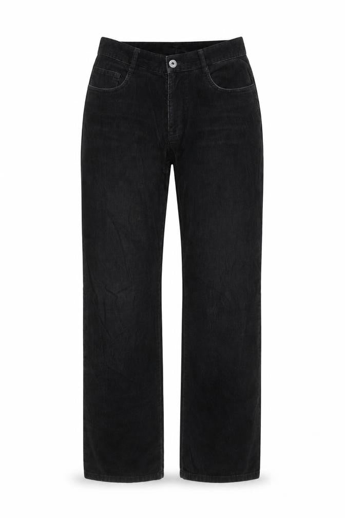 Front view of Debenhams Black Corduroy Jeans UK 4