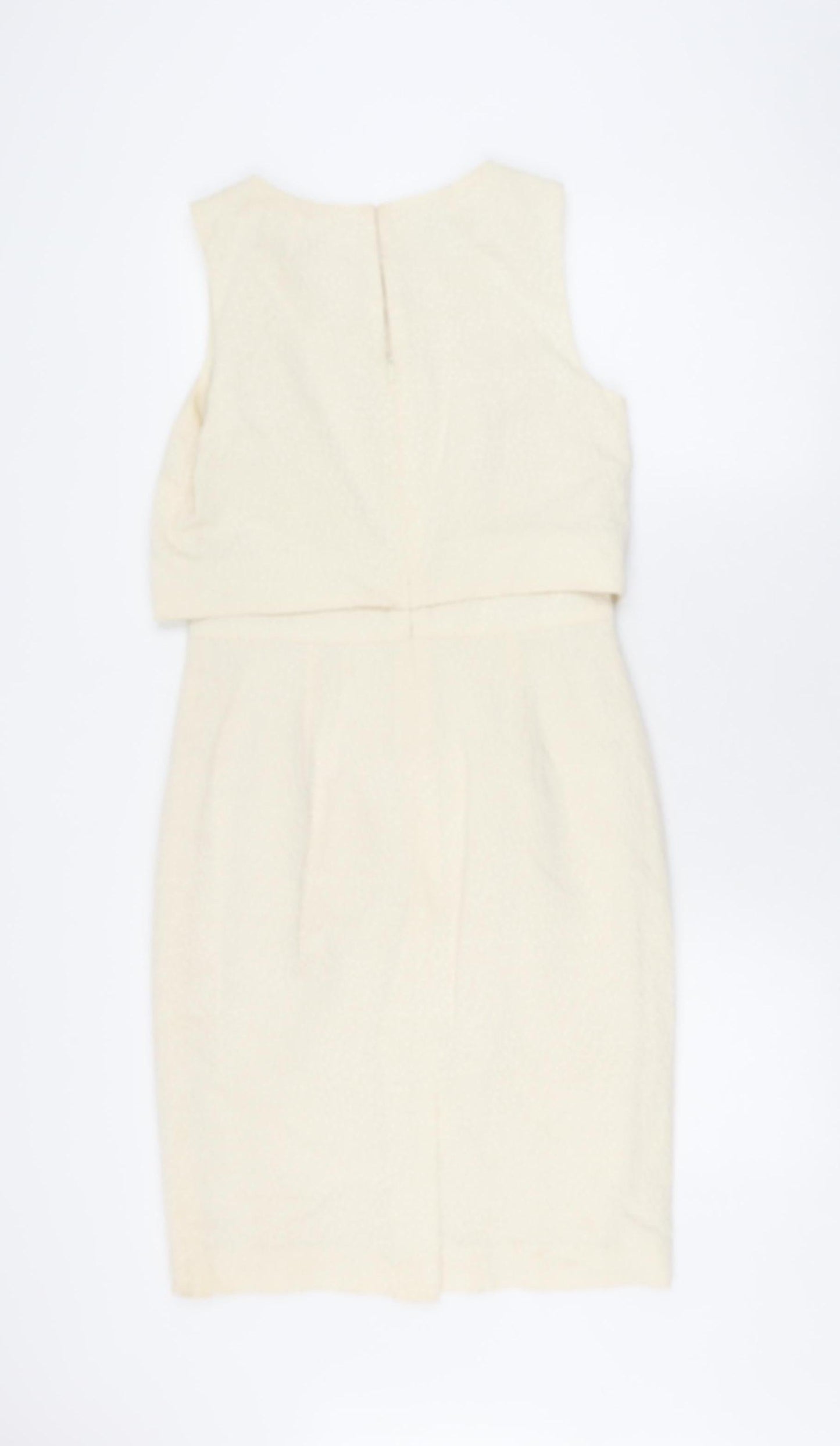 Hobbs Women's Ivory Sheath Dress Size 10, Formal Occasion