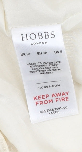 Hobbs Women's Ivory Sheath Dress Size 10, Formal Occasion