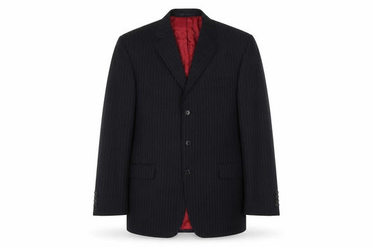 Mens 42 Chest Regular Austin Reed Black Three-Button Suit Jacket