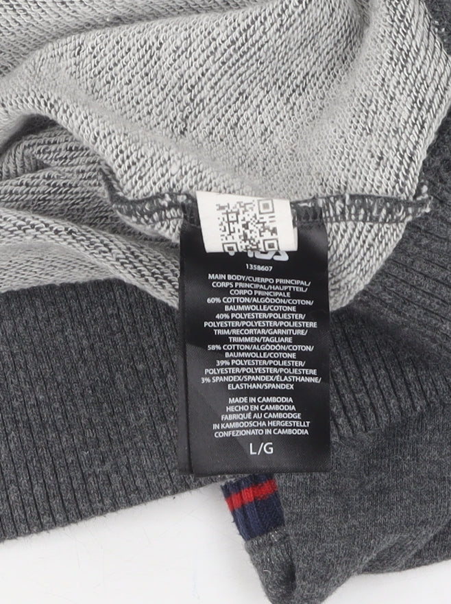 FILA Men's Grey Pullover Sweatshirt Logo L