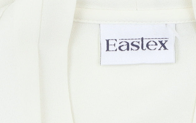 Eastex Women's Ivory Embroidered Tunic Blouse Size 12