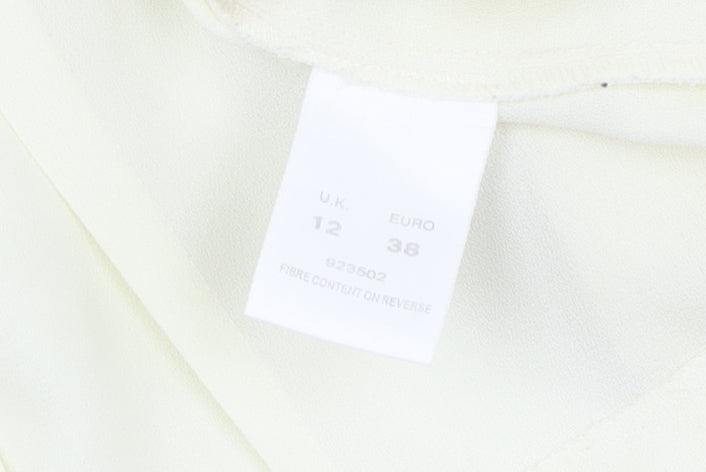 Eastex Women's Ivory Embroidered Tunic Blouse Size 12