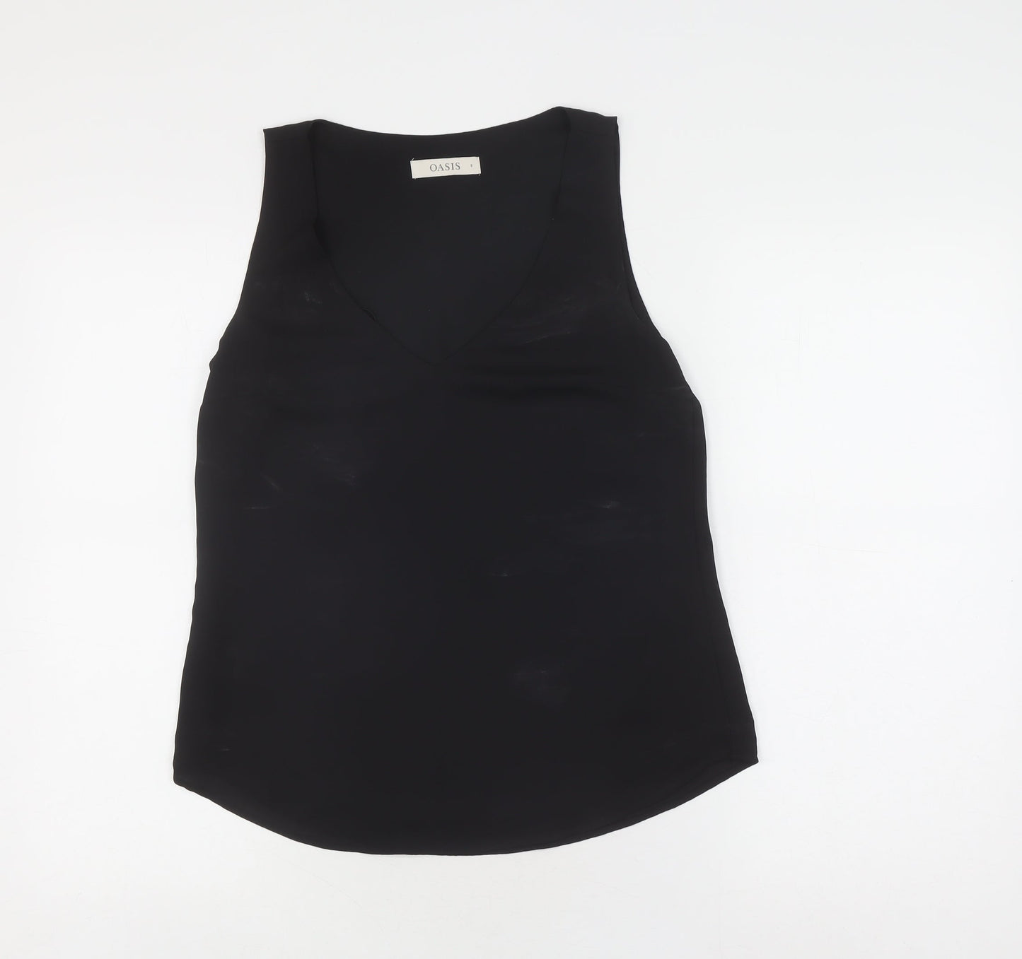Oasis Women's Black V-Neck Tank Top - Size 8