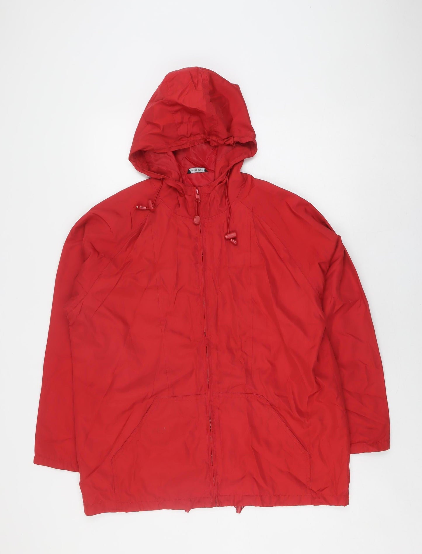 Dunnes Stores Women's Red Basic Cape Jacket Size 12