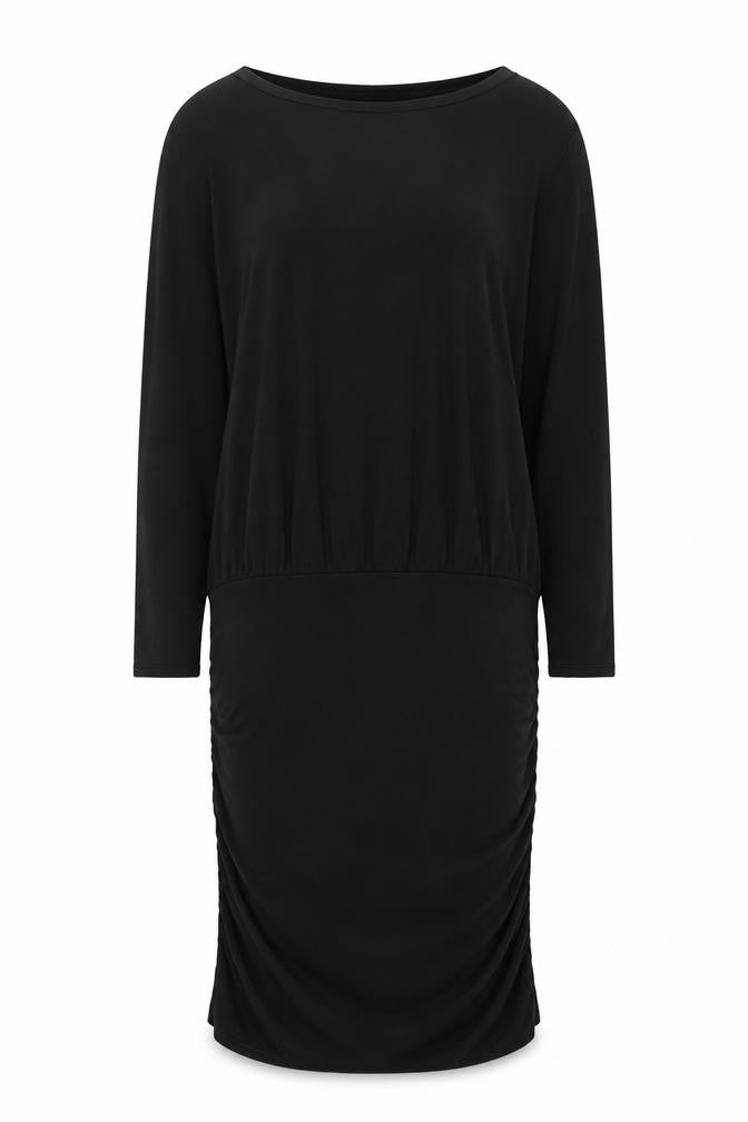 Hush Women's Black Sheath Dress Small 3/4 Sleeve
