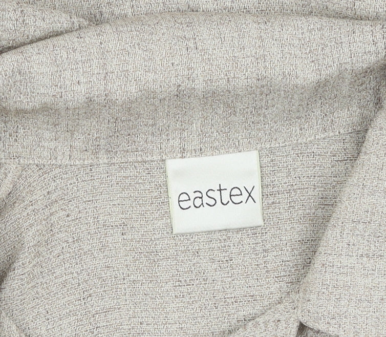 Eastex Women's Beige Button-Up Shirt UK 14