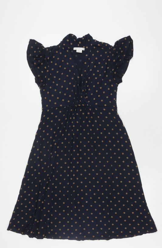 Mamas & Papas Women's Blue Polka Dot Fit & Flare Dress