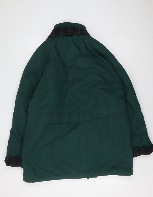Outerwear Men's Green Parka Jacket XL Hooded Casual Winter Coat
