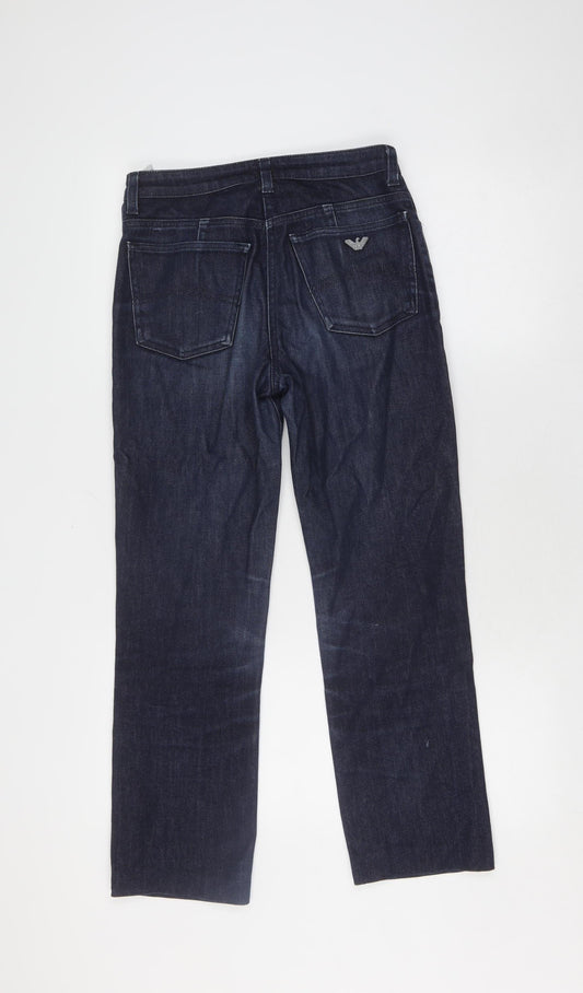Armani Jeans Men's Straight Blue Jeans Size 27 Regular Fit