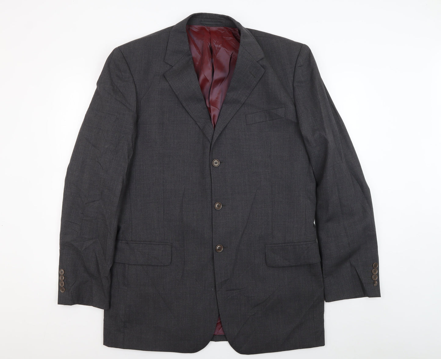 Austin Reed Men's Grey Wool Blazer 42L