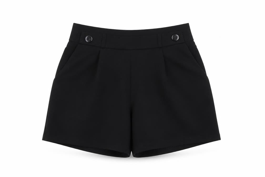 Front view of Jacqueline de Yong Women's Black Chino Shorts XL