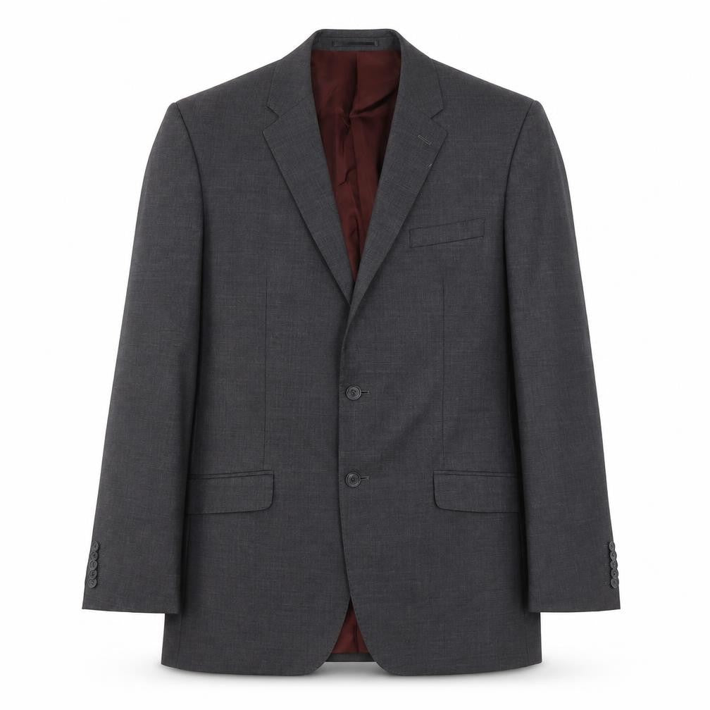 Mens 44 Chest Regular T.M.Lewin Grey Two-Button Blazer
