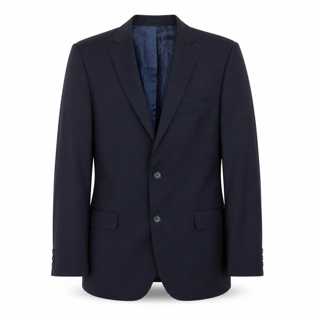 Front view of Van Gils Men's Blue Blazer, size 40R, Business Wear