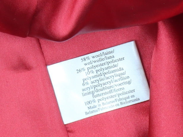 Laura Ashley Red Women's Overcoat Size 16