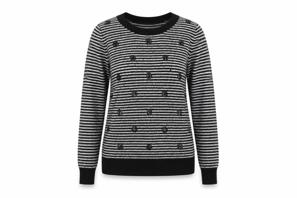 Womens UK S Regular Banana Republic Black Pullover Tight-Knit