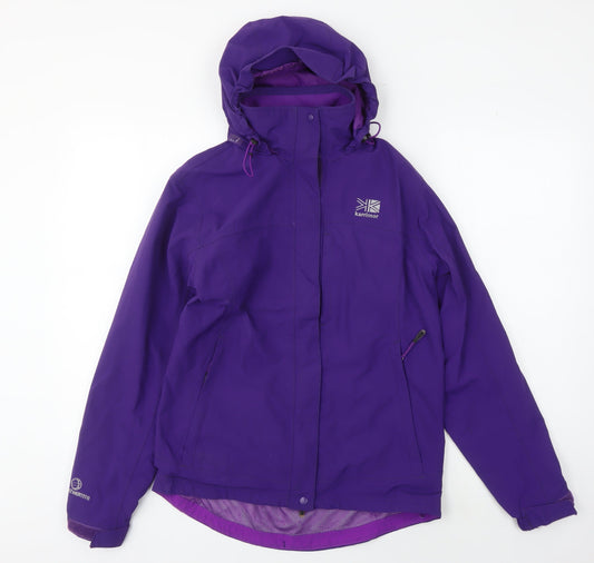 Karrimor Women's Purple Waterproof Hooded Jacket Size 8