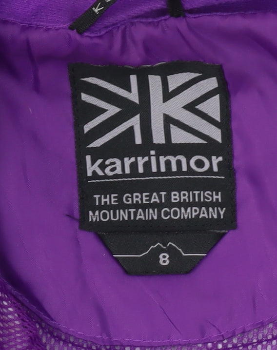 Karrimor Women's Purple Waterproof Hooded Jacket Size 8