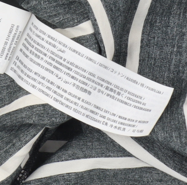 Abercrombie & Fitch Women's Black Striped Flare Skirt M