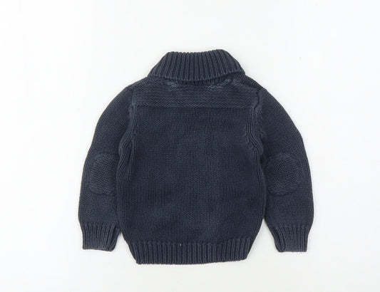 Jasper Conran Unisex Blue Cardigan 9-12 Months