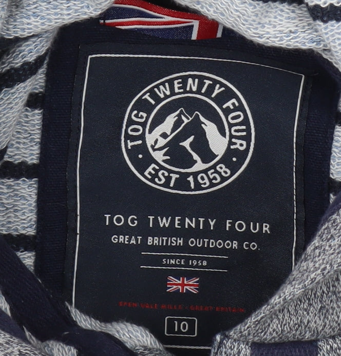 Tog Twenty Four Women's Grey Henley Hoodie Size 10