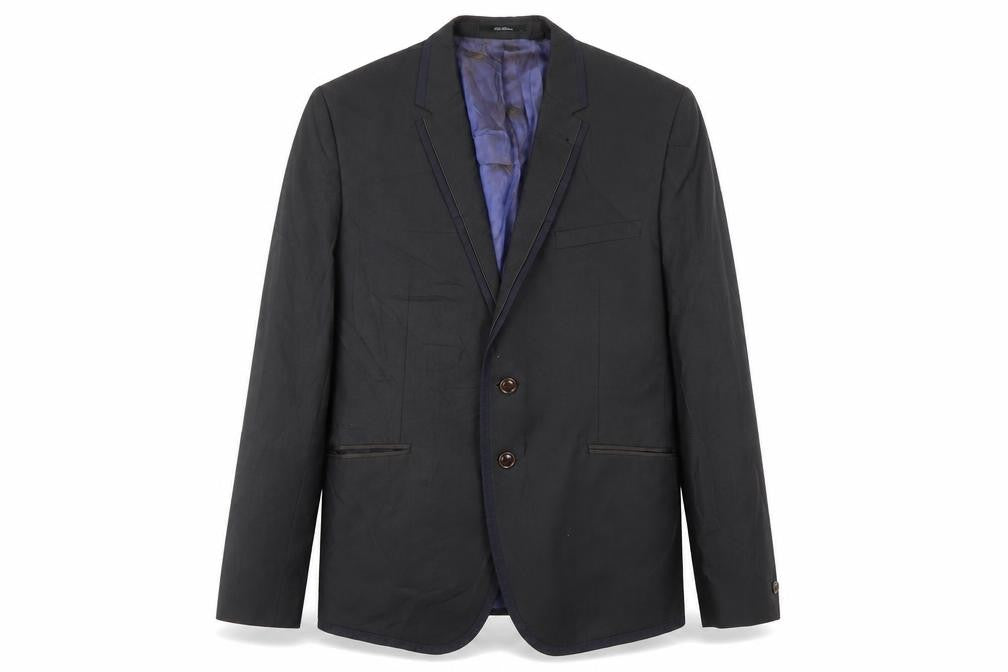 Mens 4 Chest Regular Ted Baker Black Two-Button Suit Jacket