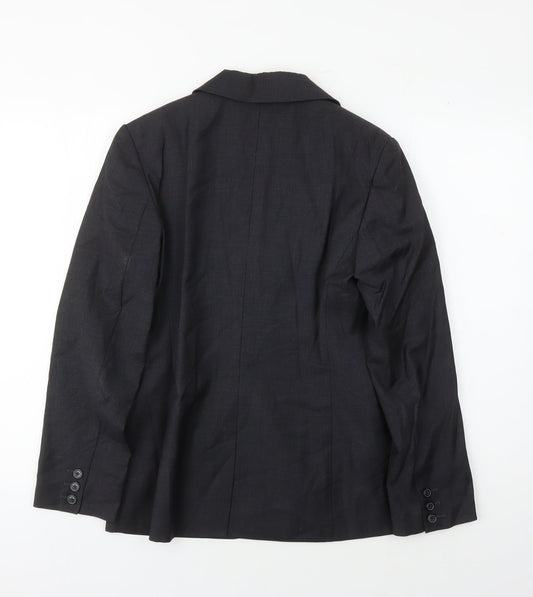 T.M.Lewin Black Wool Cashmere Women's Suit Jacket Size 10