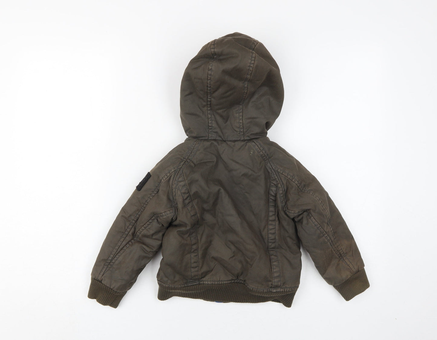 Ted Baker Boys Brown Hooded Puffer Jacket 4 Years