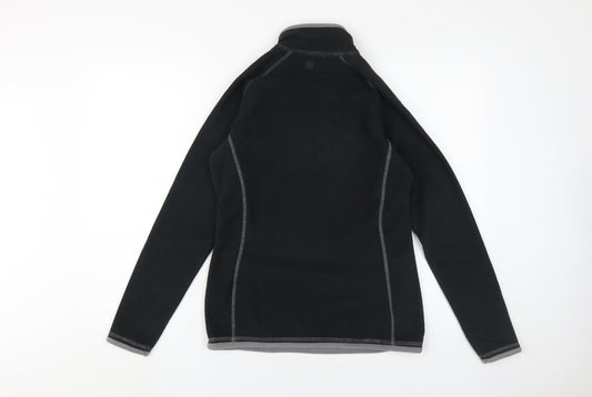 Mountain Warehouse Women's Black Fleece Henley Sweatshirt S