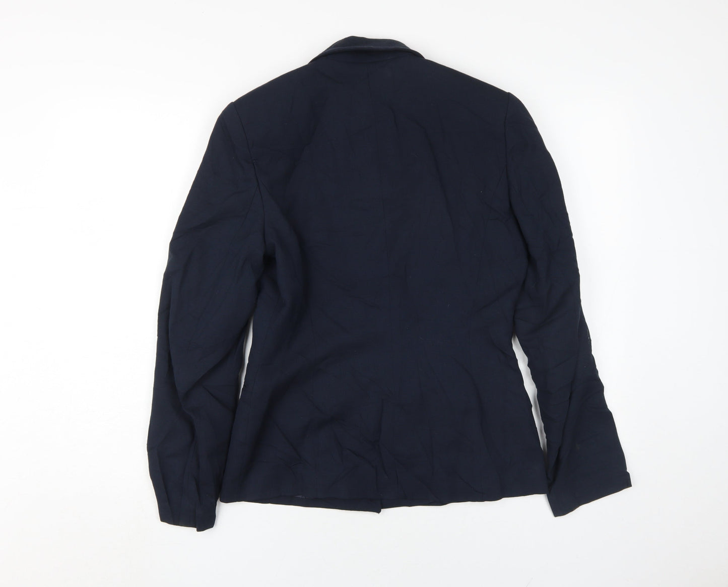 Laura Ashley Women's Blue Wool Suit Jacket Size 8