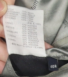 Aquascutum Men's Grey Blazer, Size 40R, Business Formal