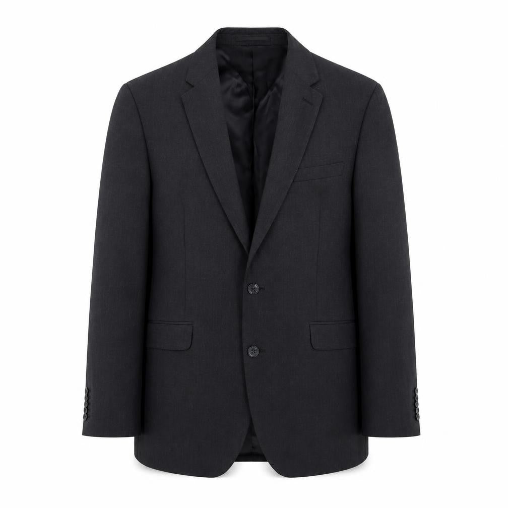 Mens 43 Chest Regular T.M.Lewin Black Two-Button Blazer